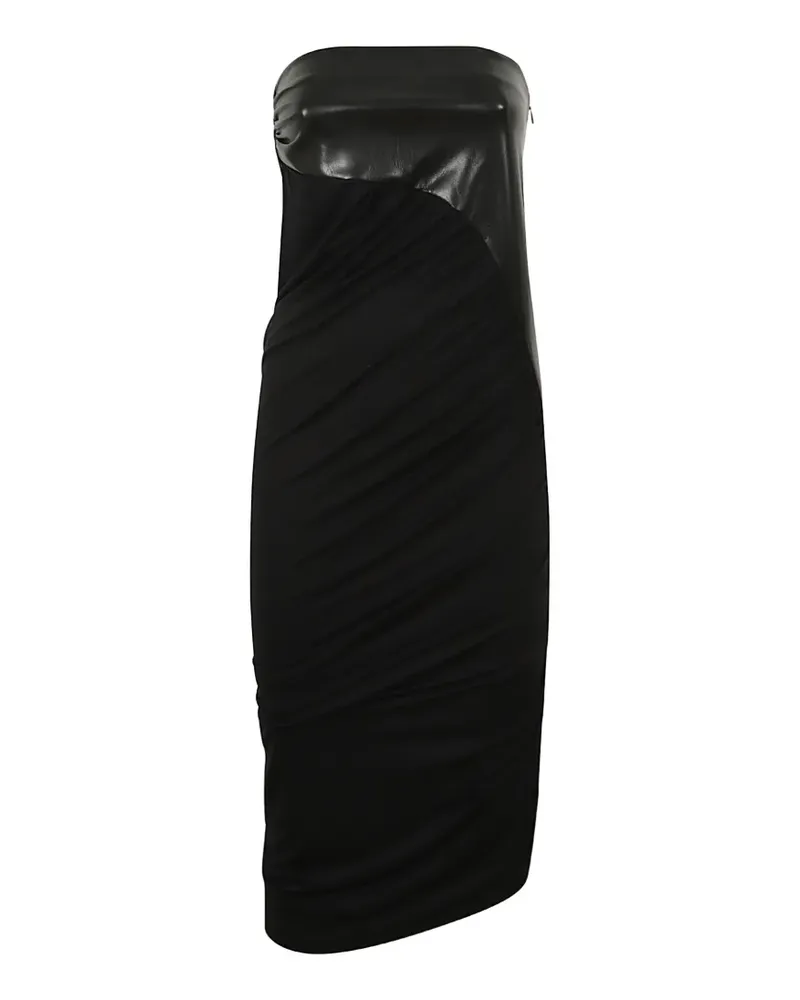 ANDAMANE Schulterfreies Maxikleid - Schwarz Schwarz