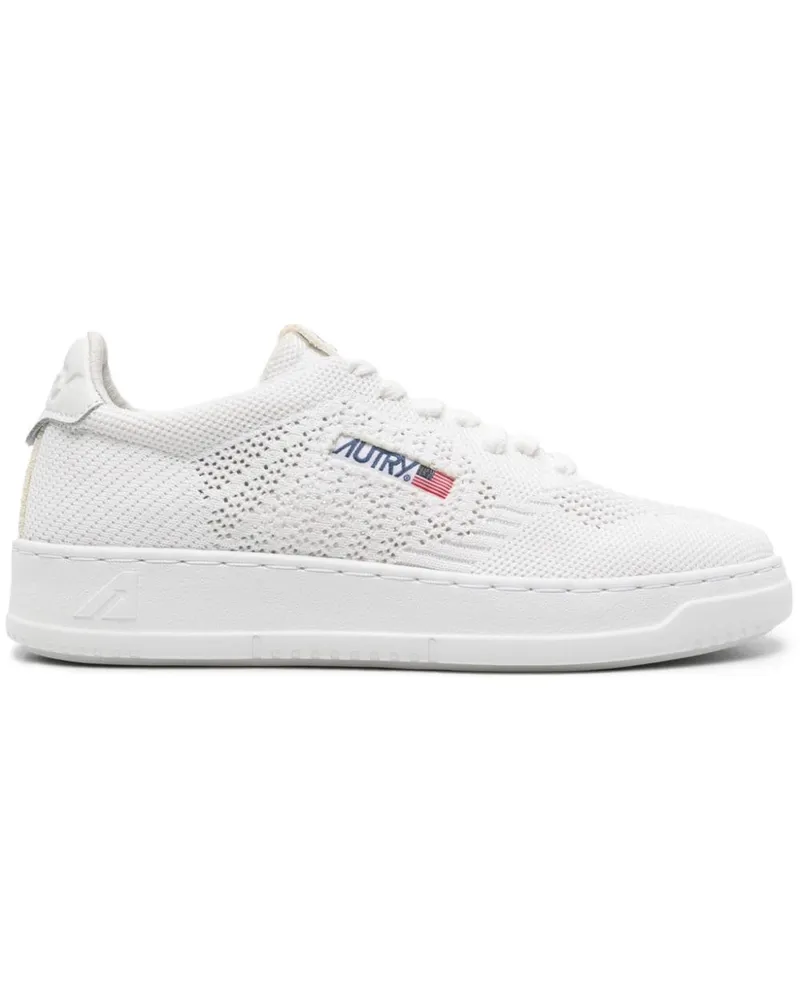 AUTRY Gestrickte Medalist Sneakers - Weiß Weiß