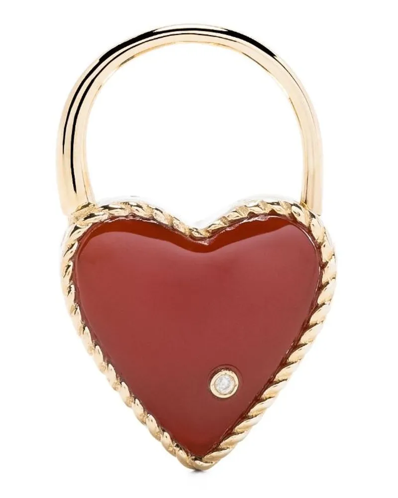 Yvonne Léon Cadenas Coeur Creole mit Diamanten - Gold Gold