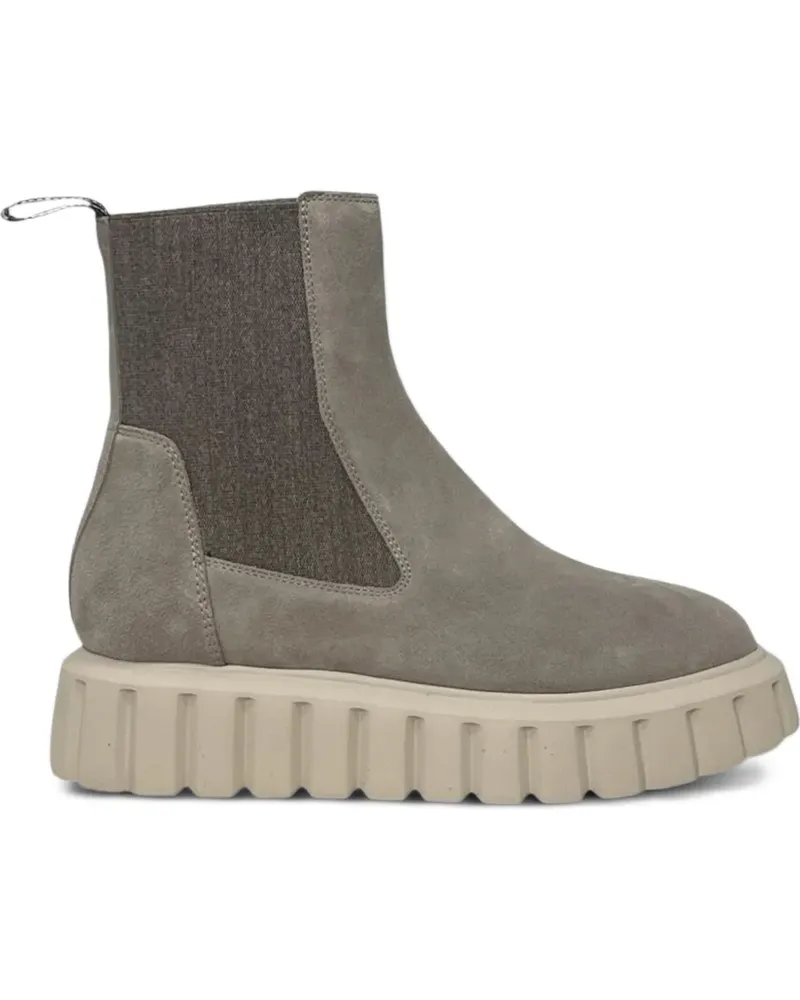 Voile Blanche Grenelle Stiefel mit Plateau - Grau Grau