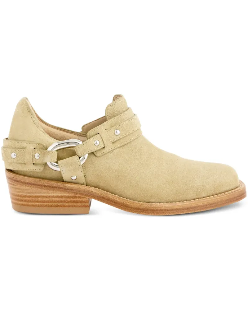 Paco Rabanne XL Link biker ankle boots - Nude Nude