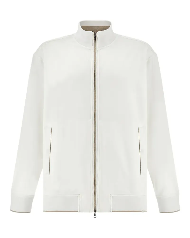 Paul & Shark zip-up fleece sweatshirt - Weiß Weiß