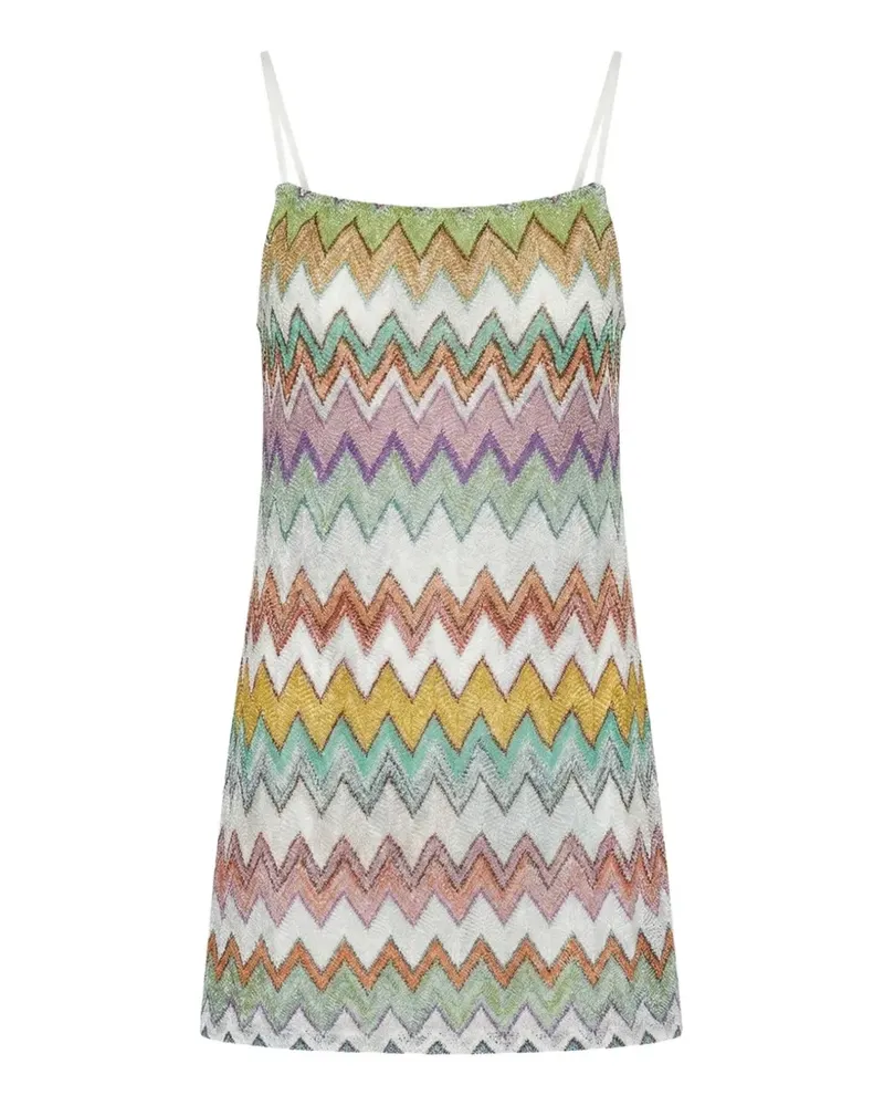 Missoni zig-zag mini dress - Weiß Weiß