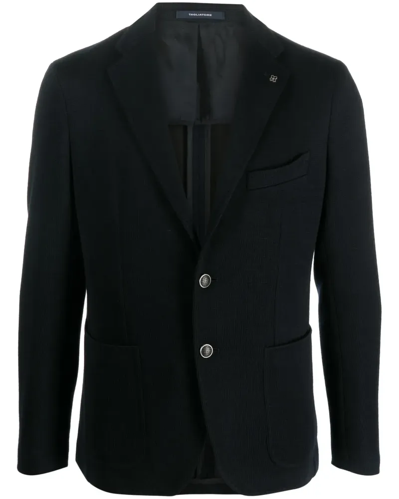 Tagliatore Sakko mit fallendem Revers - Blau Blau