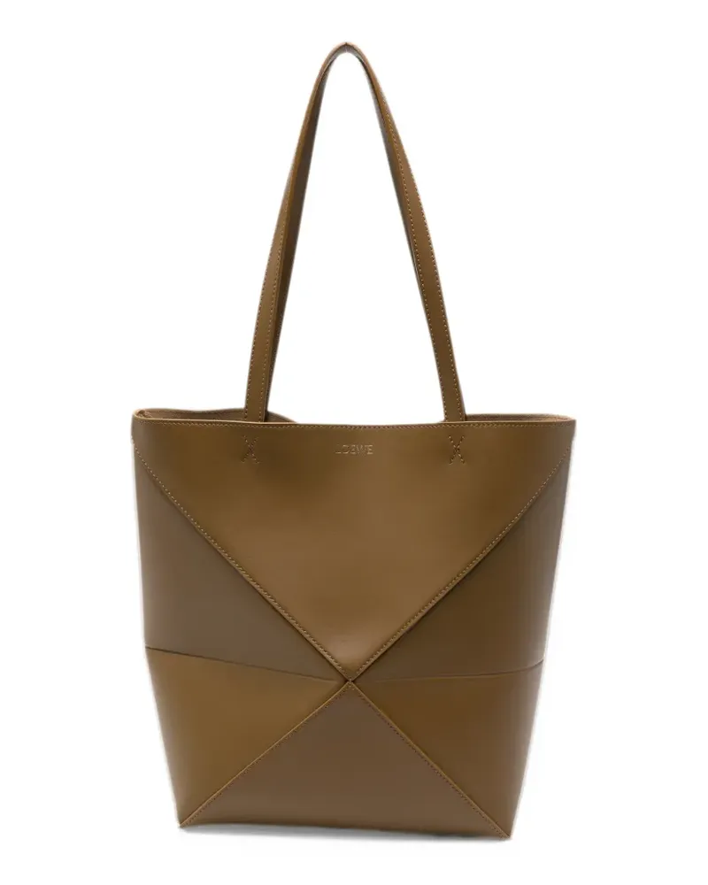 Loewe Puzzle leather shoulder bag - Nude Nude