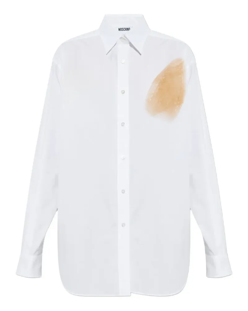 Moschino abstract-print shirt - Weiß Weiß