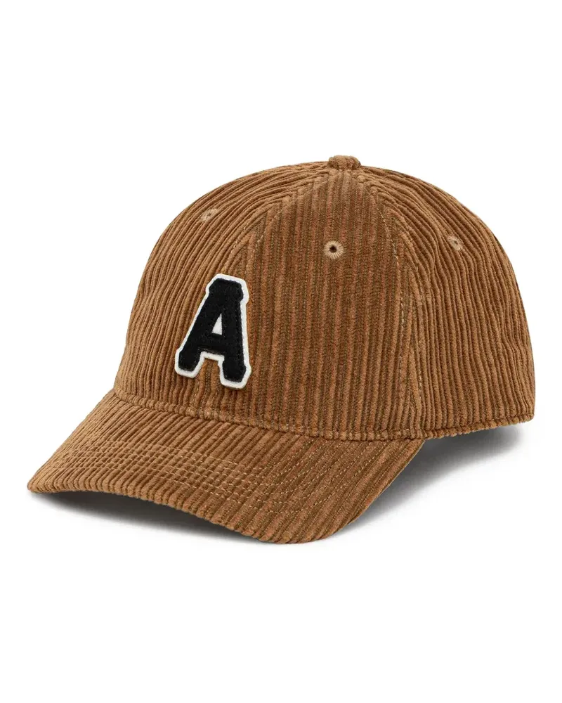 BAPE Baseballkappe aus Cord mit A-Logo - Braun Braun