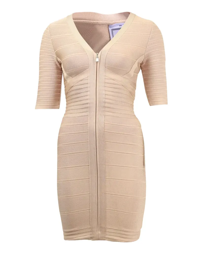 Hervé Léger Lilith bandage mini dress - Nude Nude