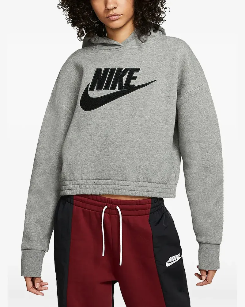 Nike Icon Clash cropped hoodie - Grau Grau