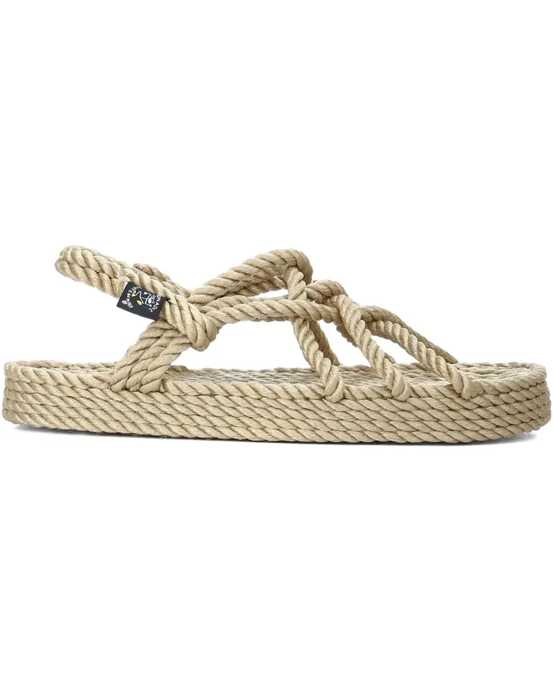 Nomadic State of Mind Plateau-Sandalen mit Kordelzug - Nude Nude