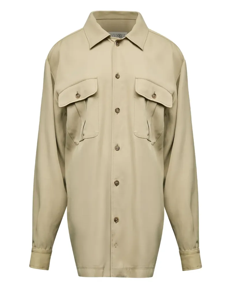 Maison Margiela Hemdkleid mit Knöpfen - Nude Nude