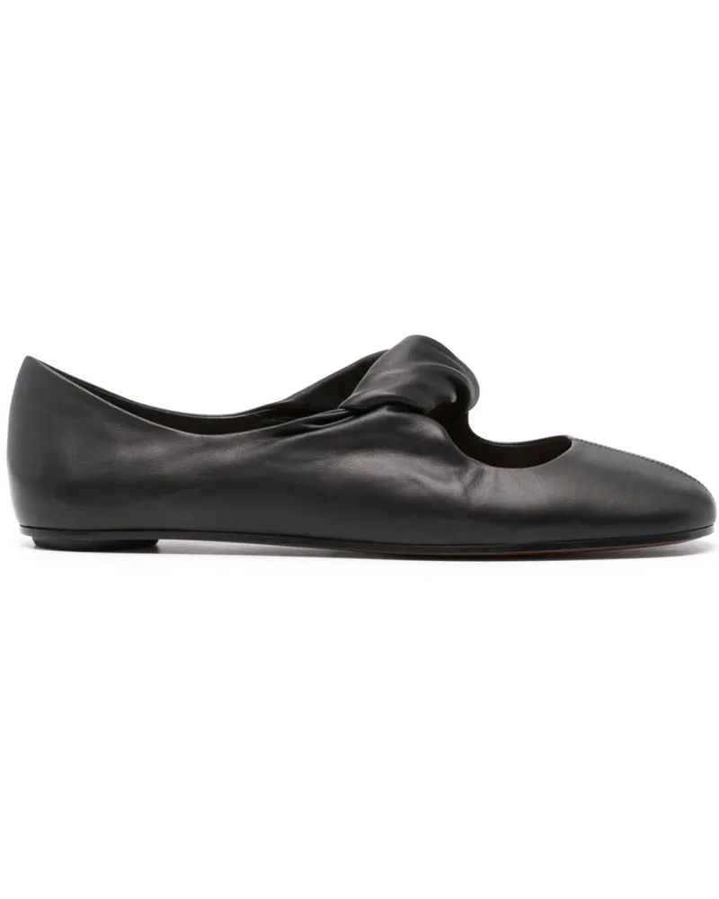 Alexander McQueen Ballerinas mit Twist-Detail - Schwarz Schwarz