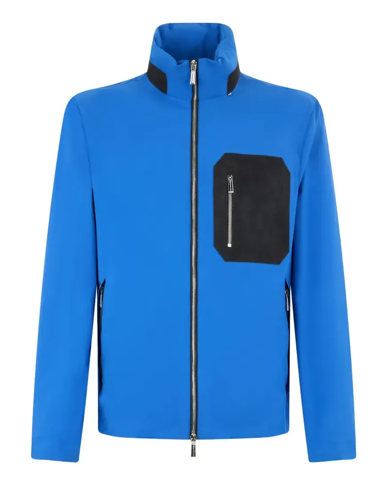MOORER zip pocket jacket - Blau Blau