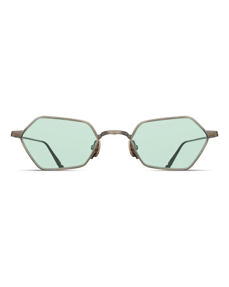 MATSUDA Sonnenbrille mit geometrischem Gestell - Gold Gold