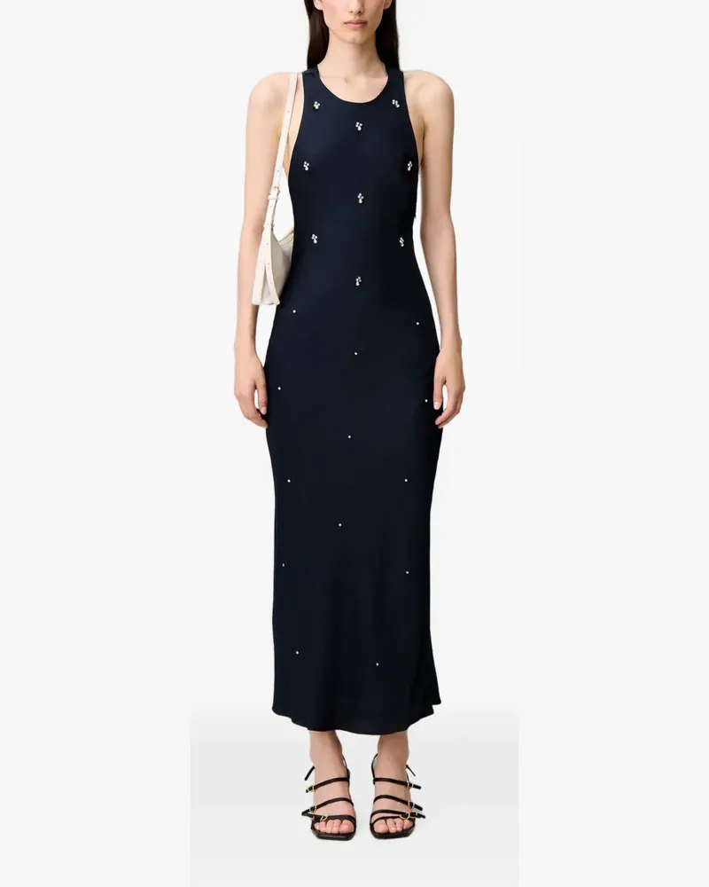 Claudie Pierlot Kleid mit kristallverziertem Rücken - Schwarz Schwarz