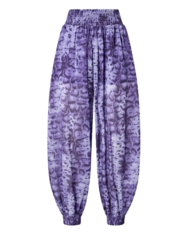 Pinko Hose mit Print - Violett Violett