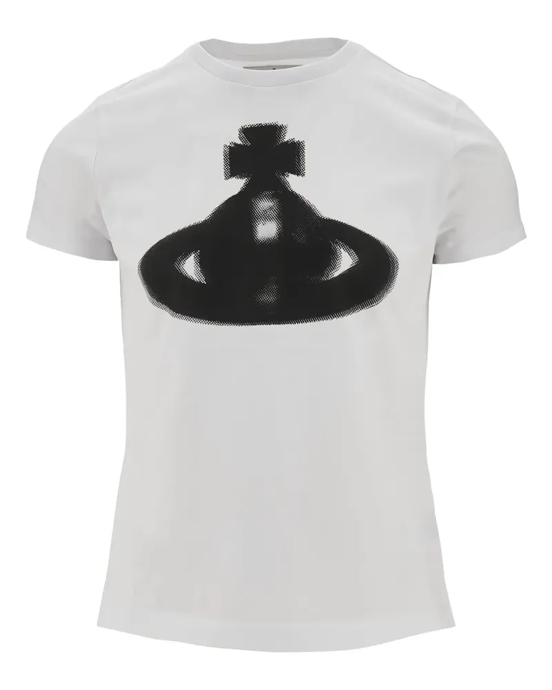 Vivienne Westwood T-Shirt mit grafischem Kronen-Print - Weiß Weiß