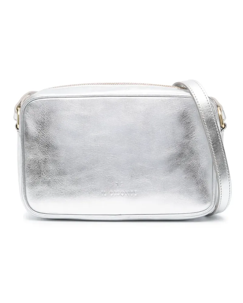 IL BISONTE Umhängetasche im Metallic-Look - Silber Silber