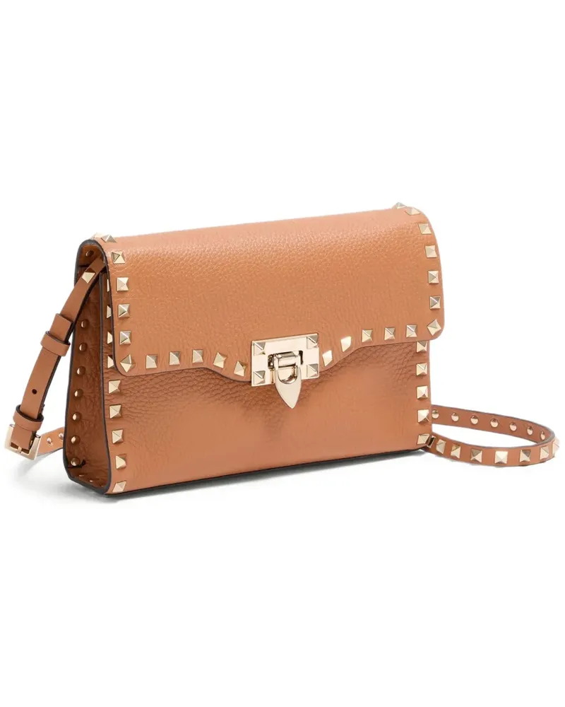 Valentino Garavani Kleine Rockstud Umhängetasche - Braun Braun