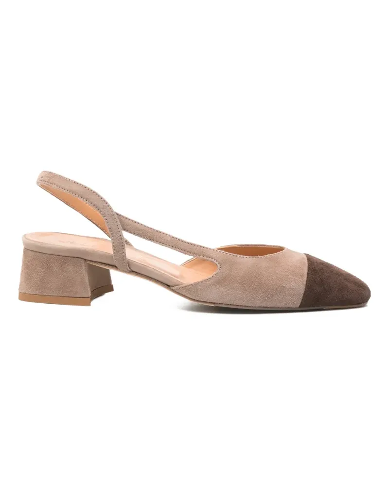 Julie Dee Zweifarbige Pumps - Nude Nude