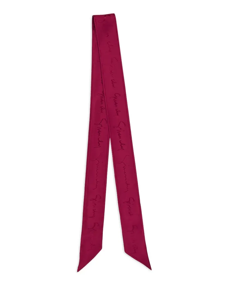 Givenchy logo-print scarf - Rot Rot