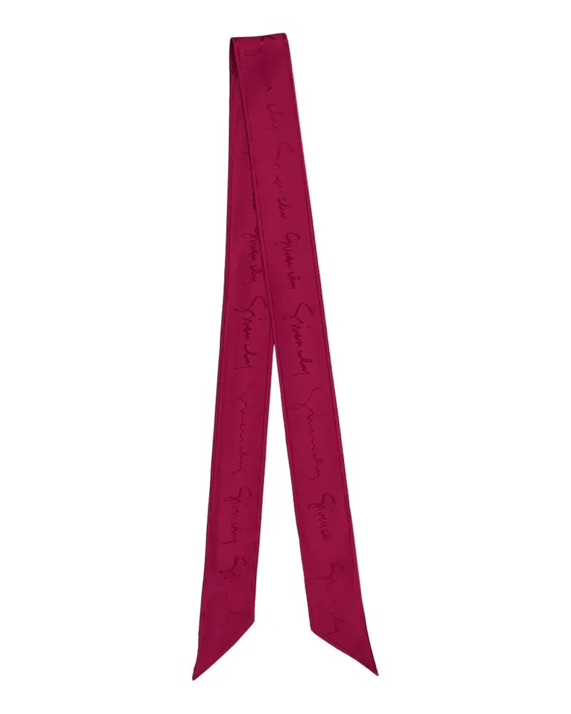 Givenchy logo-print scarf - Rot Rot