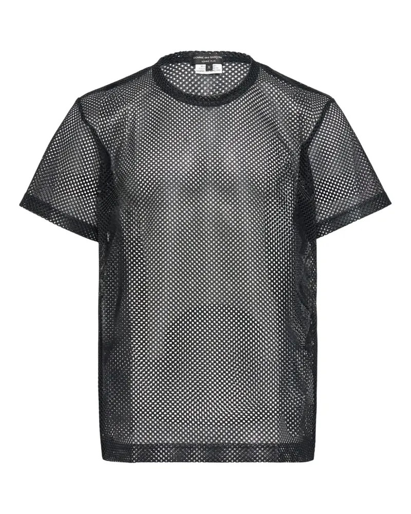 Comme des Garçons Fein gestrickter Wollpullover - Schwarz Schwarz