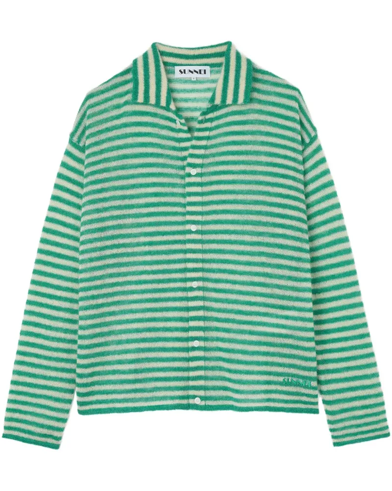 SUNNEI Gestreifter Cardigan - Grün Grün