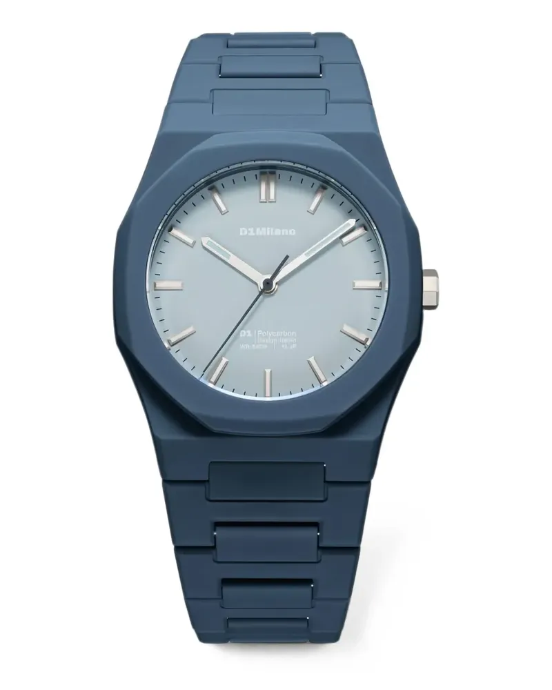 D1 Milano Polycarbon Armbanduhr 39mm - Blau Blau