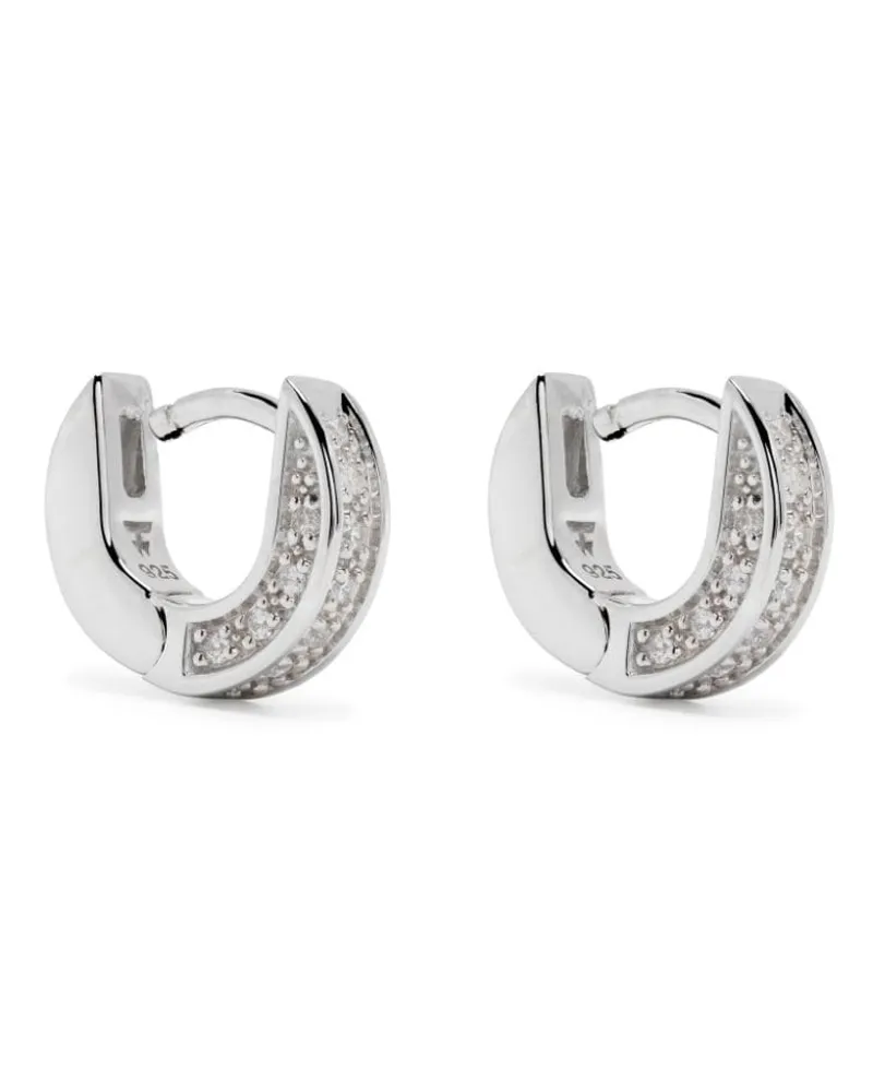 Tom Wood Nova Creolen mit Zirkonia - Silber Silber