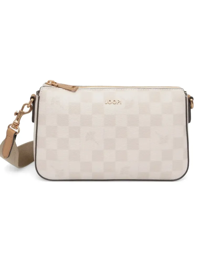 JOOP! Cortina Piazza Jasmina checkerboard-pattern shoulder bag - Nude Nude