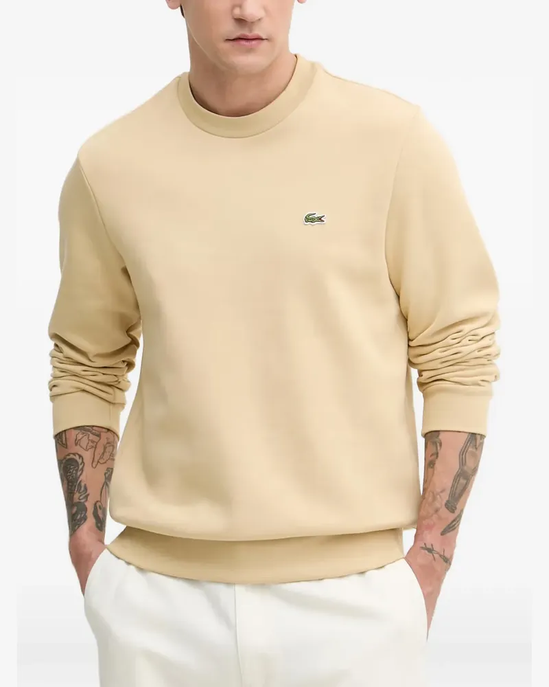 Lacoste logo-patch sweater - Nude Nude
