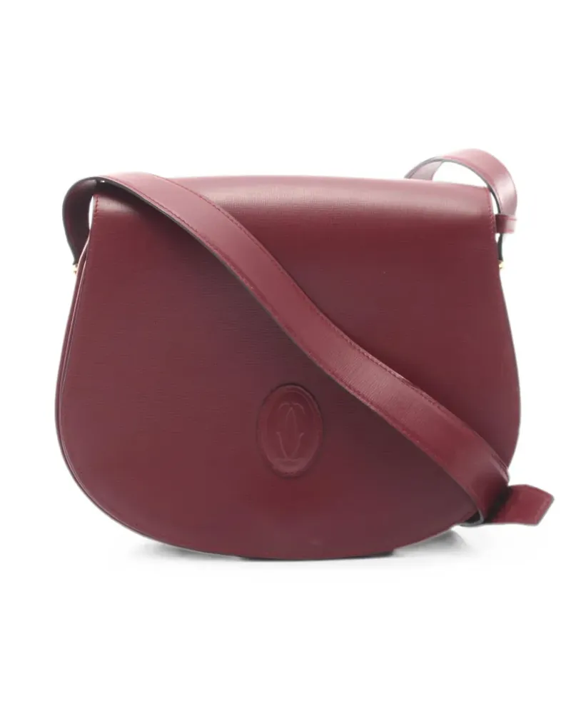 Cartier 2010s Mast line logo-embossed shoulder bag - Rot Rot