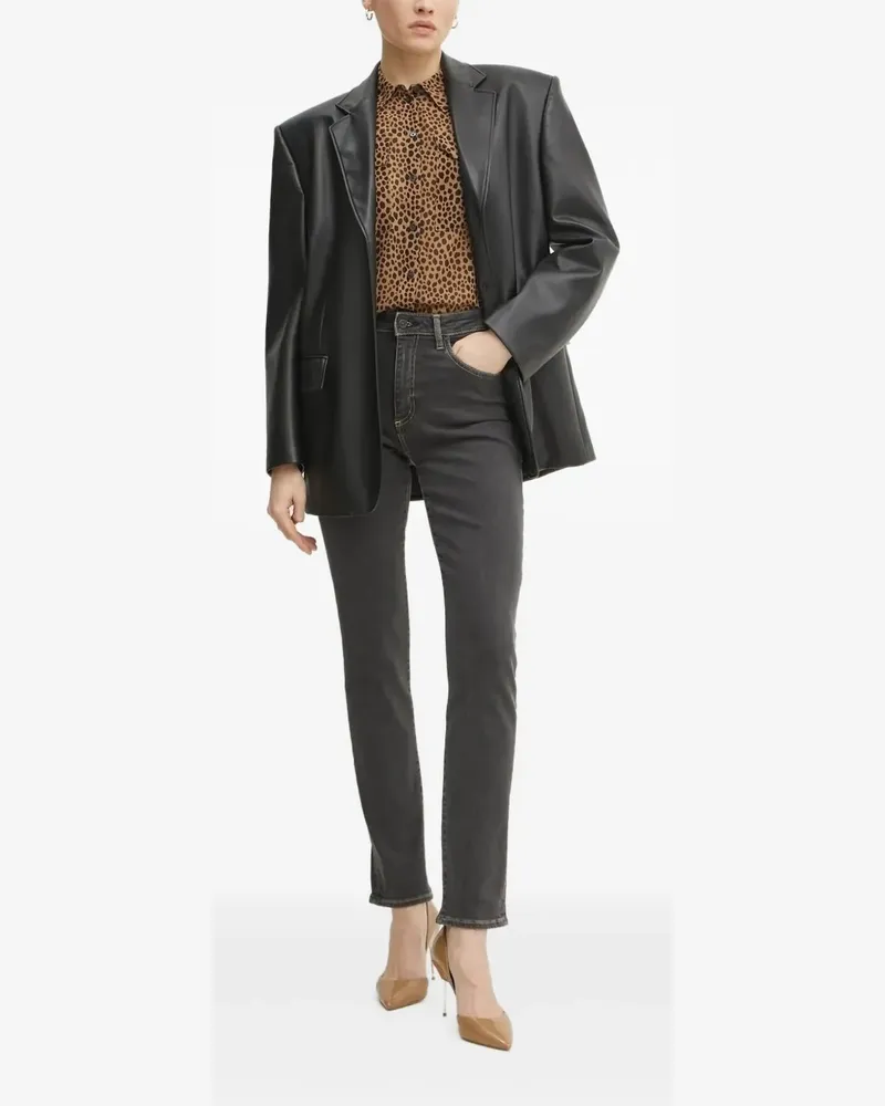 HUGO BOSS Jeans aus Baumwollstretch - Schwarz Schwarz