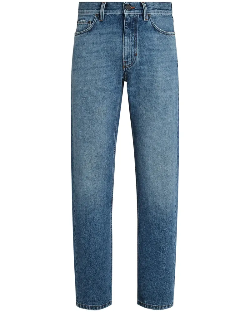 Ermenegildo Zegna Roccia Jeans mit Stone-Wash-Effekt - Blau Blau