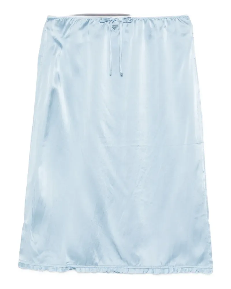 Prada drawstring trim slip - Blau Blau