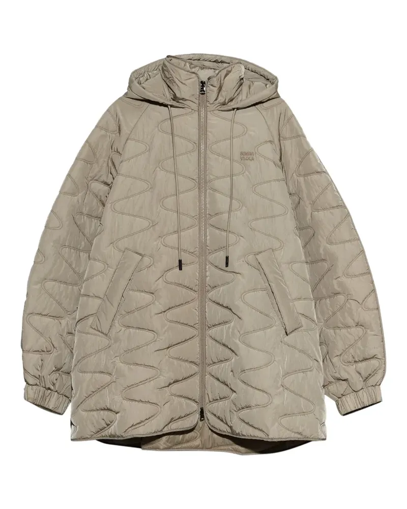 BIMBA Y LOLA Wattierter A-Linien-Trenchcoat - Nude Nude