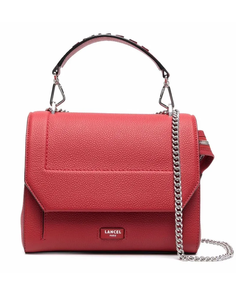 Lancel Handtasche mit Kettenriemen Rot