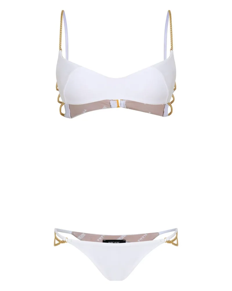 Amir Slama Bikini mit Kettendetail - Weiß Weiß