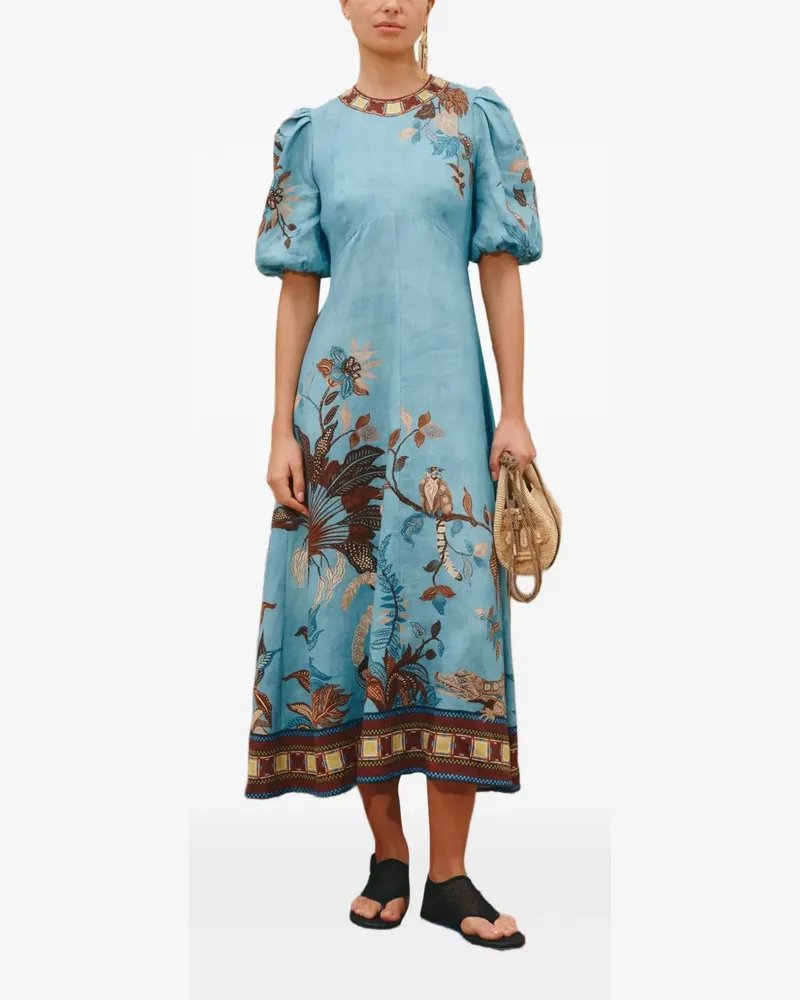 ALEMAIS Georgie midi dress - Blau Blau