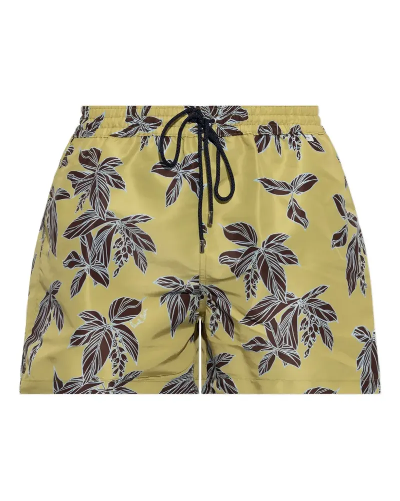 Paul Smith floral-print drawstring swim shorts - Grün Grün