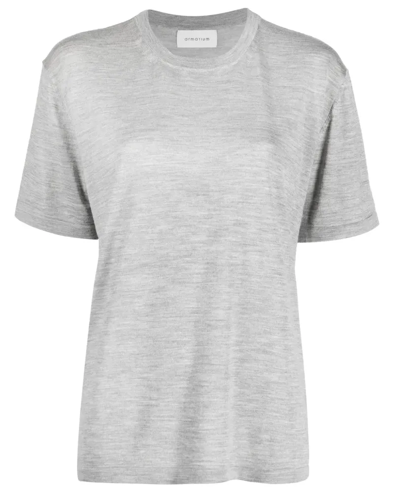 ARMARIUM Meliertes T-Shirt - Grau Grau