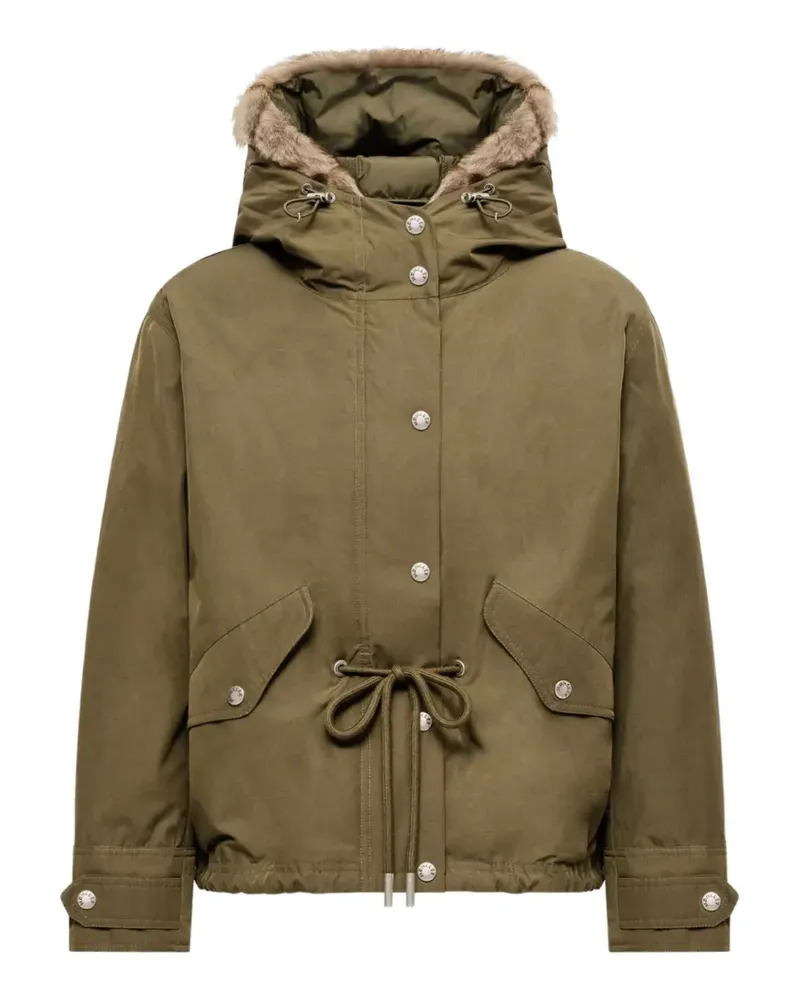 Moncler Effraie 3-in Parka mit Shearling-Besatz - Grün Grün