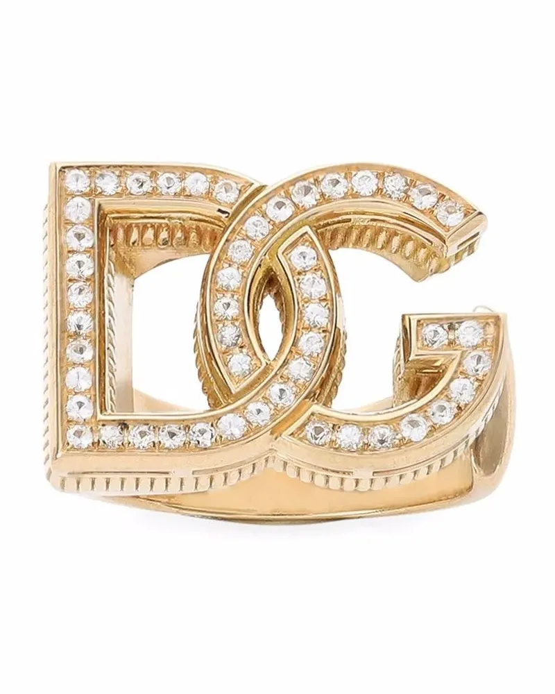 Dolce & Gabbana 18kt Gelbgoldring mit Diamanten Gold