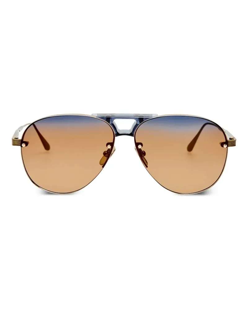 Linda Farrow pilot-frame sunglasses - Gold Gold