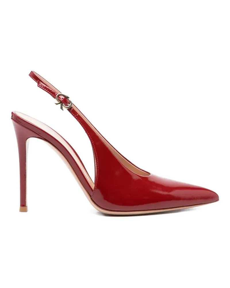Gianvito Rossi point toe slingback sandals - Rot Rot