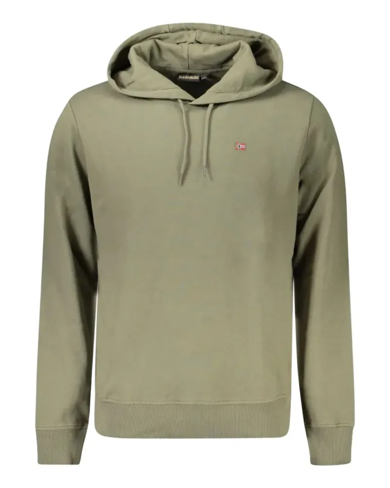 Napapijri logo-patch hoodie - Grün Grün