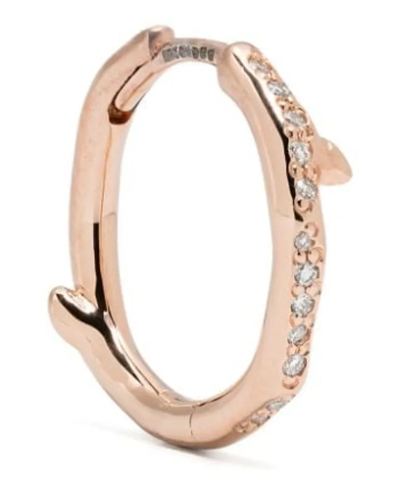 Shaun Leane 18kt Cherry Branch Creoleaus Rotgold-Vermeil - Rosa Rosa