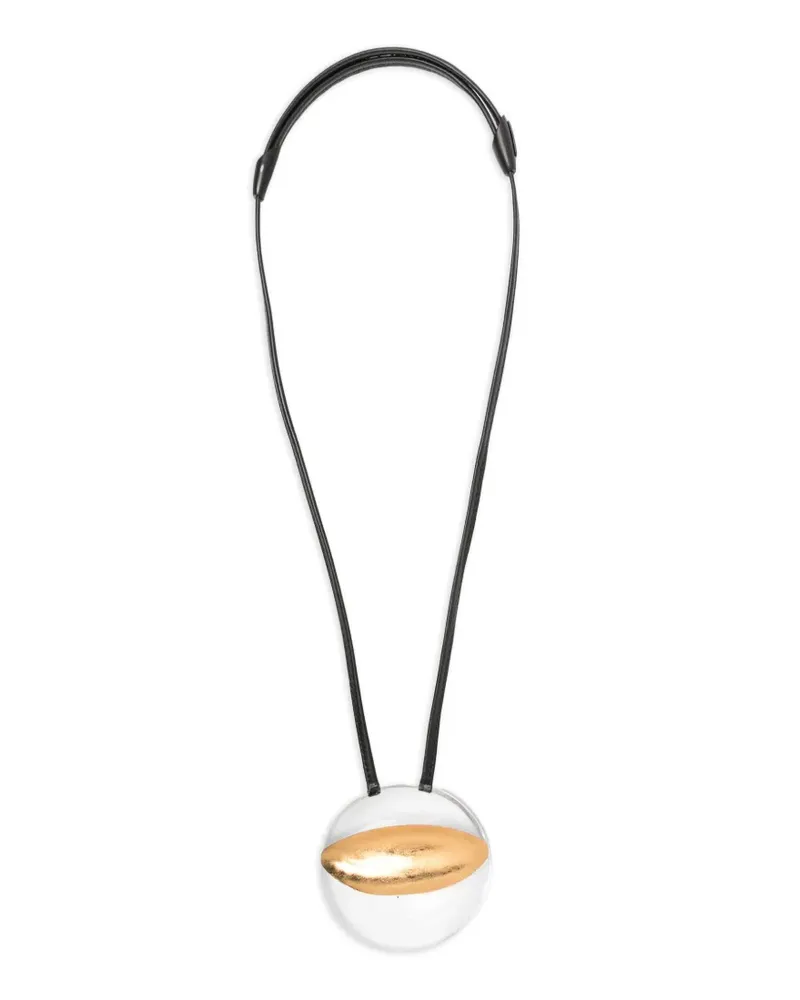 Monies Isola Halskette mit Scheibendetail - Gold Gold