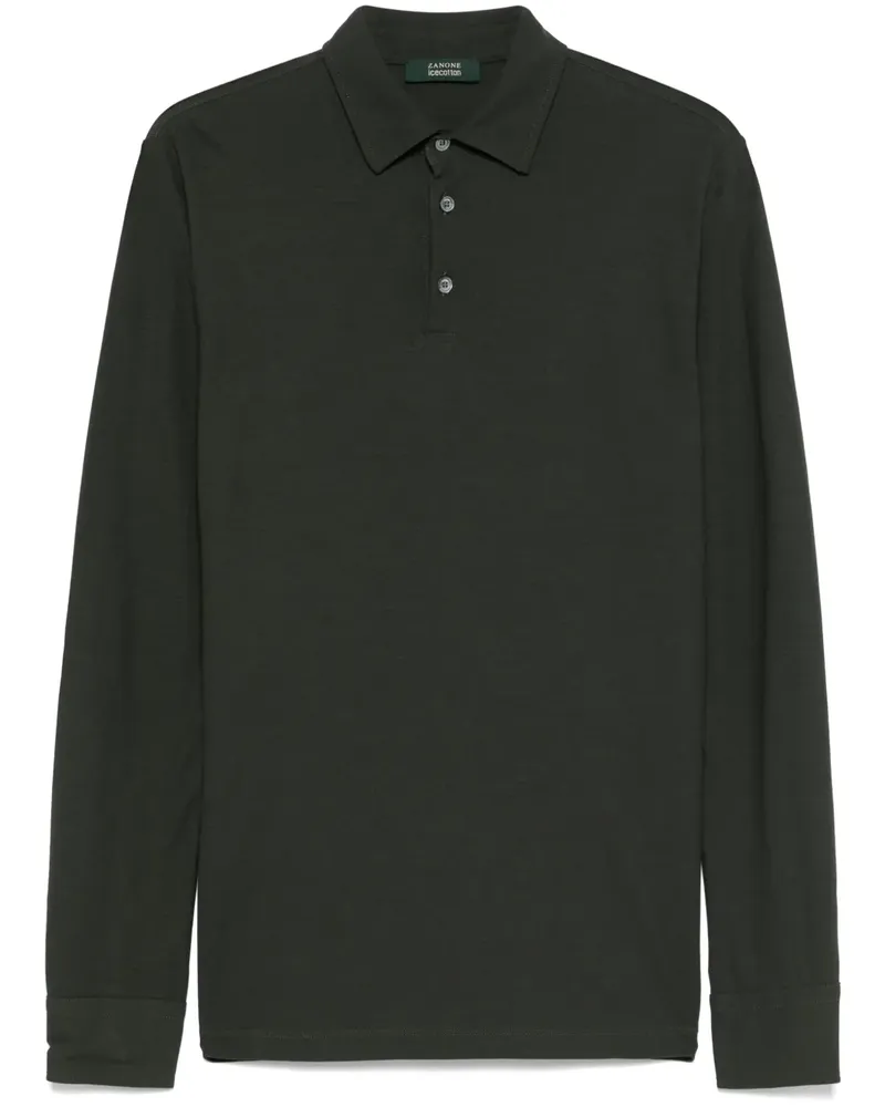 Zanone Poloshirt aus Bio-Baumwolle - Grün Grün